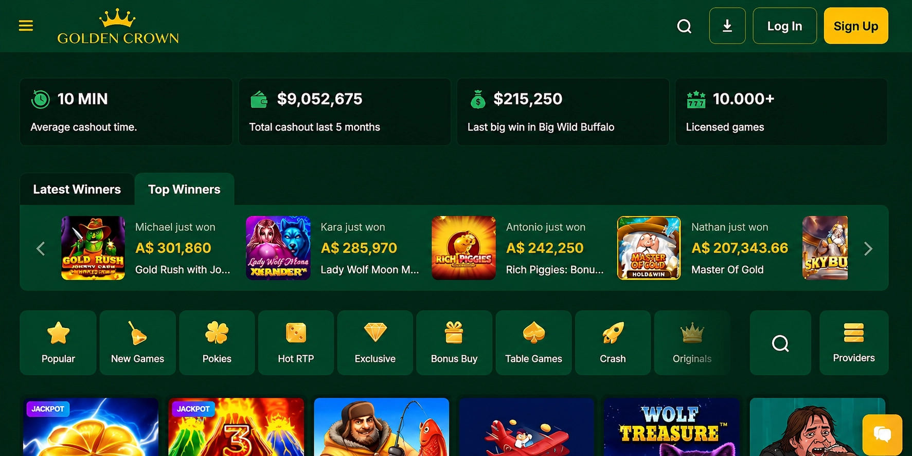 Golden Crown – Overall Best AU Casino for Online Casino Australia